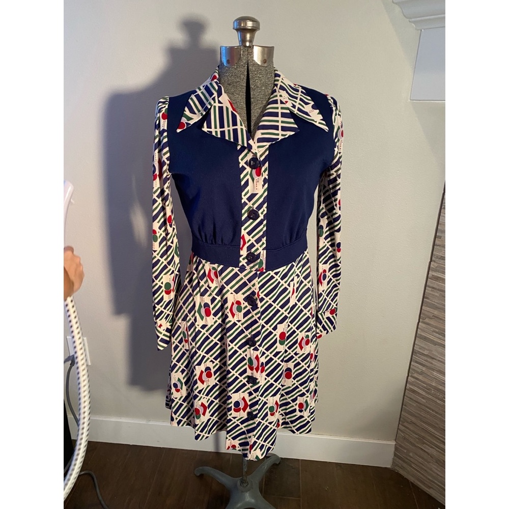 EUC Vintage Patricia Fair 70s Dress Size Small